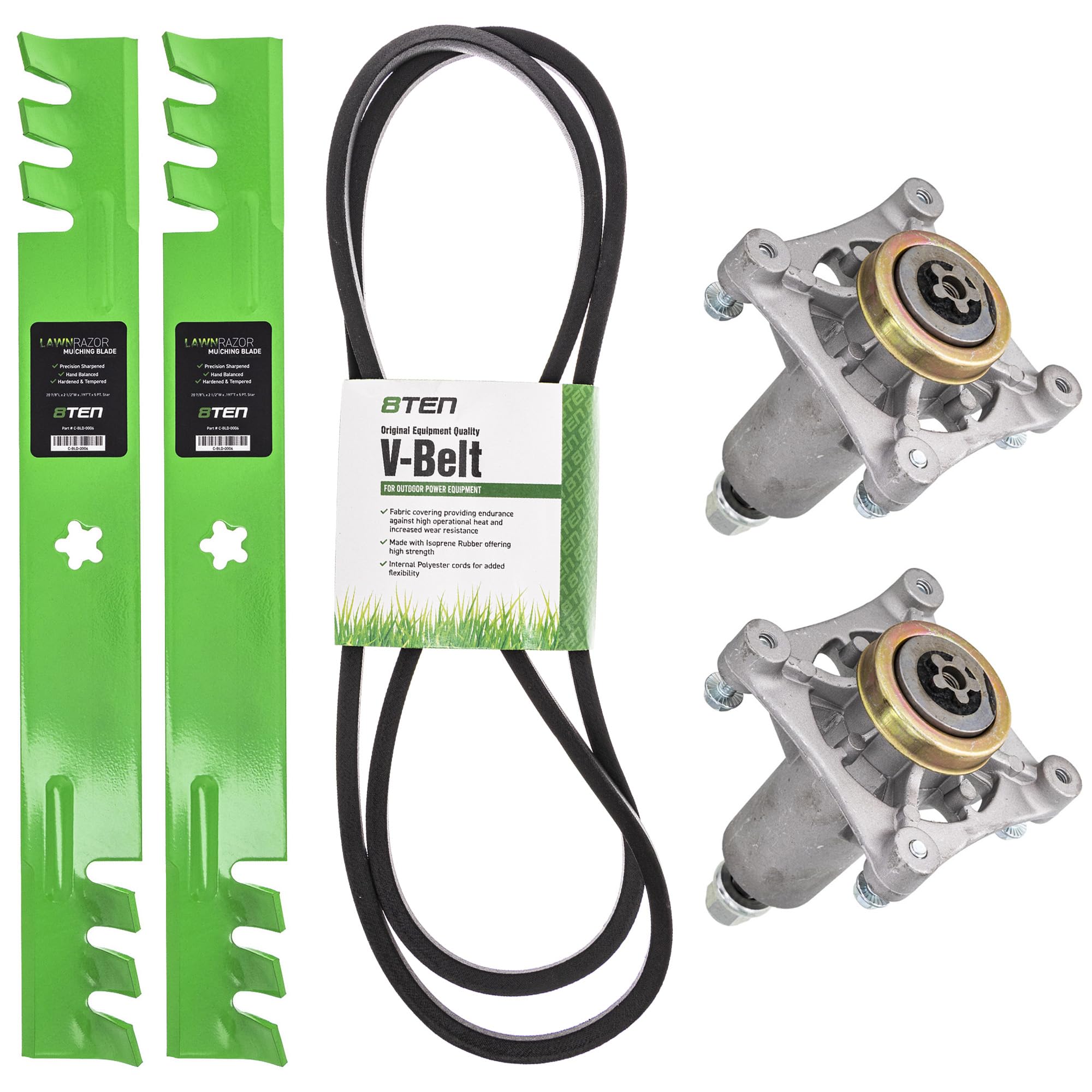 Amazon.com : 8TEN Blade Spindle Belt Kit for Husqvarna YTH1842